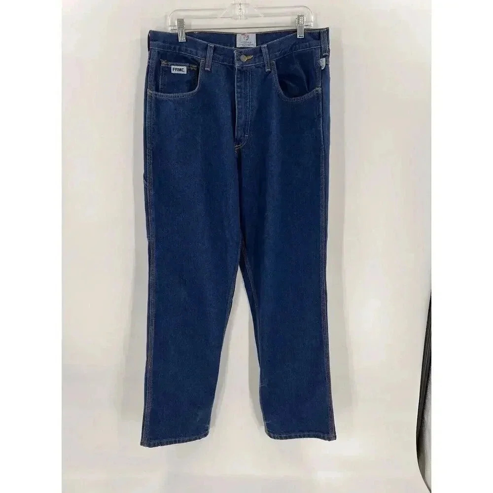 Tyndale FRMC Jeans Flame Resistant Pants F290T Blue Relaxed Carpenter 36x32